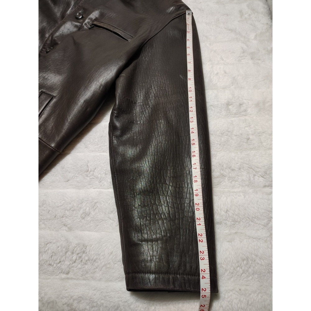 Roundtree Yorke Brown Soft Leather Lambskin Jacket Mens XL Urban Retro Classic - Picture 3 of 15